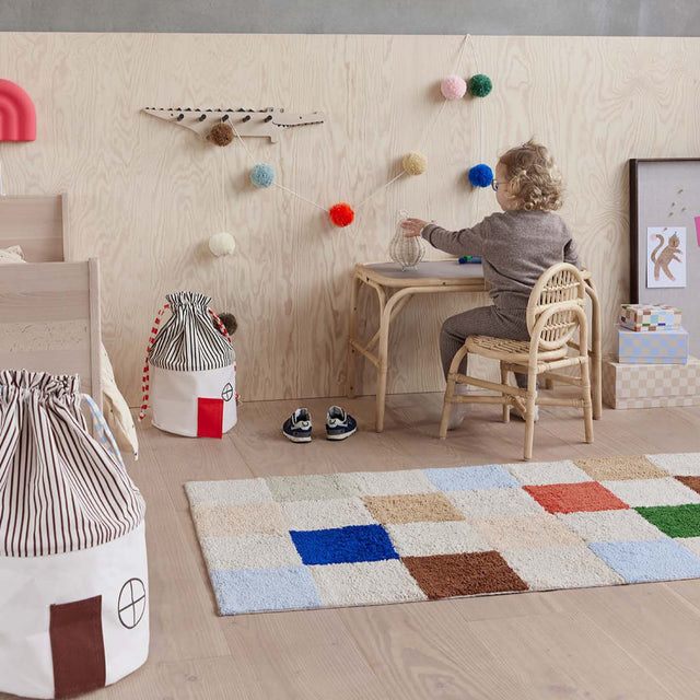 Karierter Teppich Chess Rug Multi 168x84 - OYOY