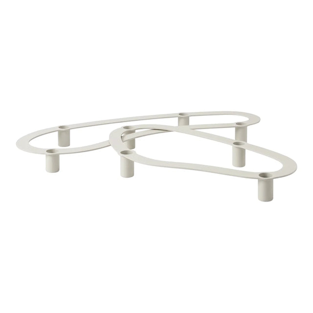 blomus ARO Kerzenhalter S und L Moonbeam – Kerzenständer-Set bei DesignWe.Love