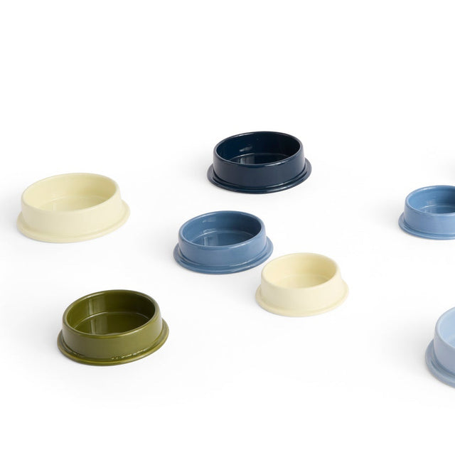 Kerzenhalter Column Candleholder Lime-White Large - HAY