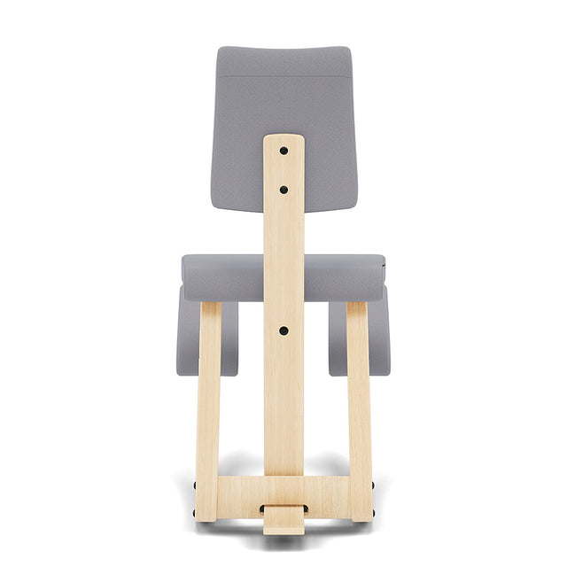 Kniestuhl mit Rückenlehne Variable Plus (Natur/Grau) - Varier Furniture