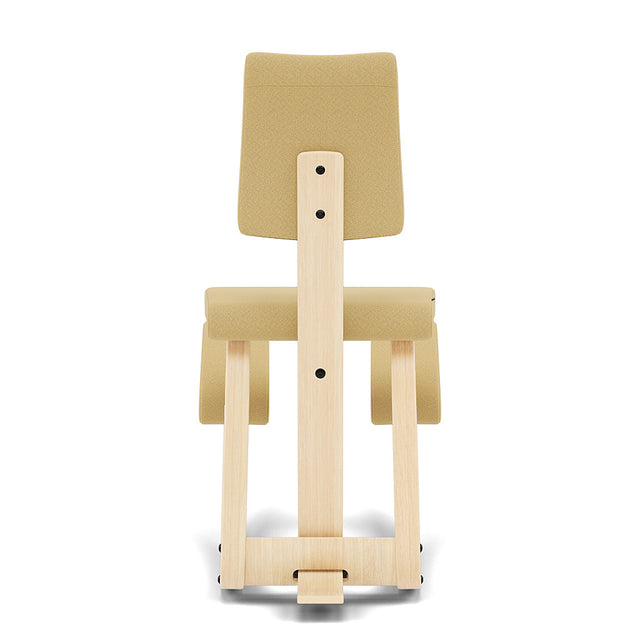 Kniestuhl mit Rückenlehne Variable Plus (Natur/Hellgelb) - Varier Furniture