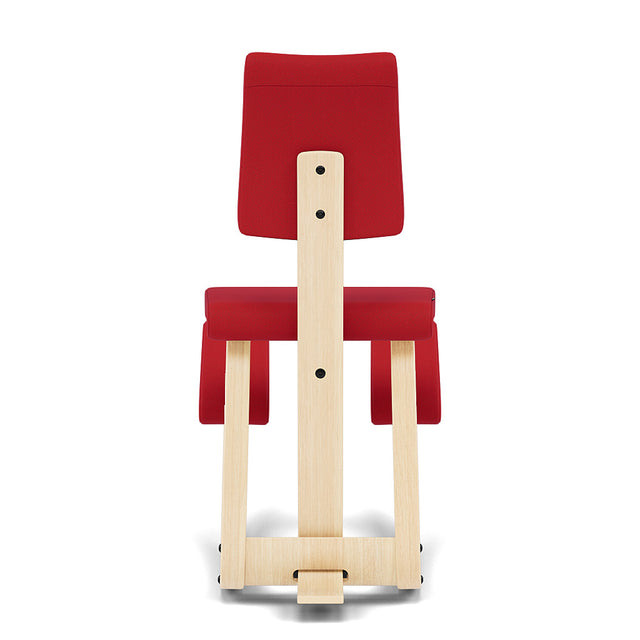 Kniestuhl mit Rueckenlehne Variable Plus (Natur/Rot) - Varier Furniture