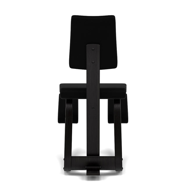 Kniestuhl mit Rückenlehne Variable Plus (Schwarz/Schwarz) - Varier Furniture