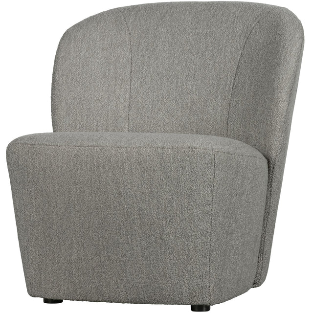 Lofty Sessel Stoff Bouclé Grau - VT Wonen