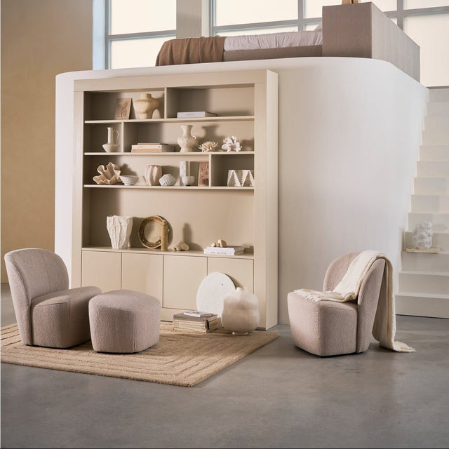 Lofty Sessel Stoff Bouclé Grau - VT Wonen - DesignWe.Love