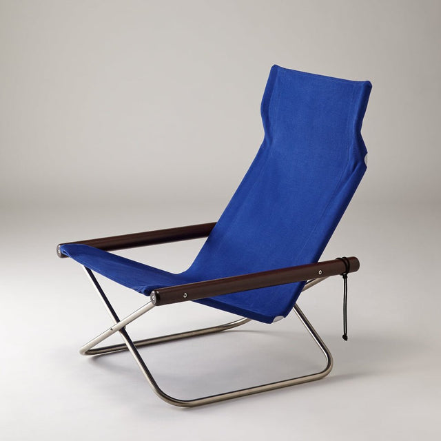 Loungesessel Blau/Dunkelbraun - Nychair X - DesignWe.Love