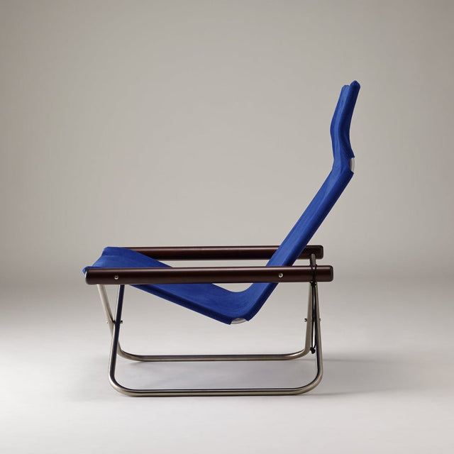 Loungesessel Blau/Dunkelbraun - Nychair X - DesignWe.Love