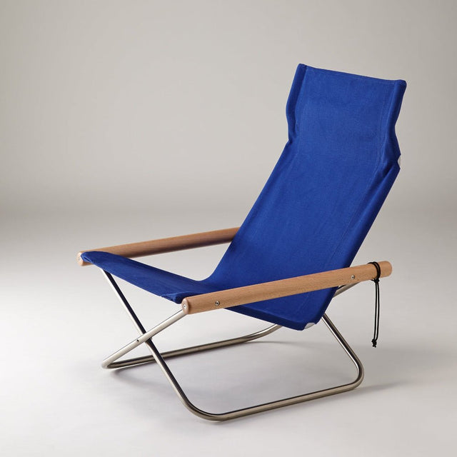 Loungesessel Blau/Natur - Nychair X - DesignWe.Love