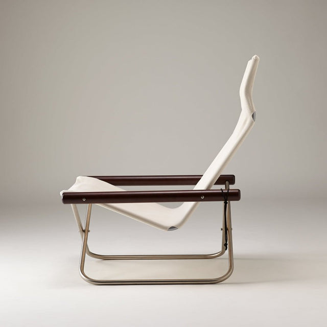 Loungesessel Weiss/Dunkelbraun - Nychair X - DesignWe.Love