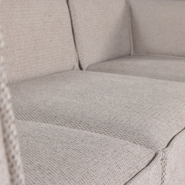 Manu Chaise Lounge Sofa Grob Chenille Natur (rechts) - WOOOD