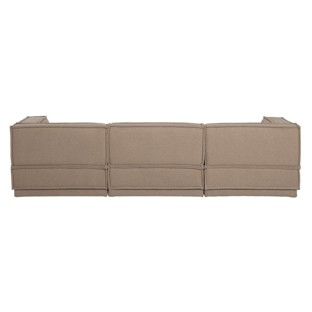 Manu Chaise Lounge Sofa Teddy Taupe (links) - WOOOD