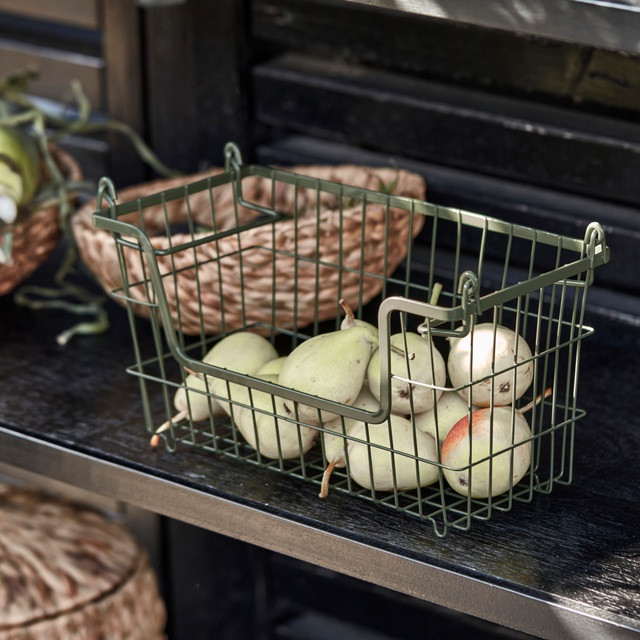 Metallkorb stapelbar Armygrün - House Doctor