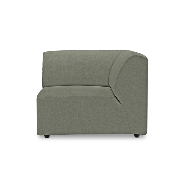 HKliving Jax Couch Modulsofa Ecke Rechts in Linen Army Green, Freisteller
