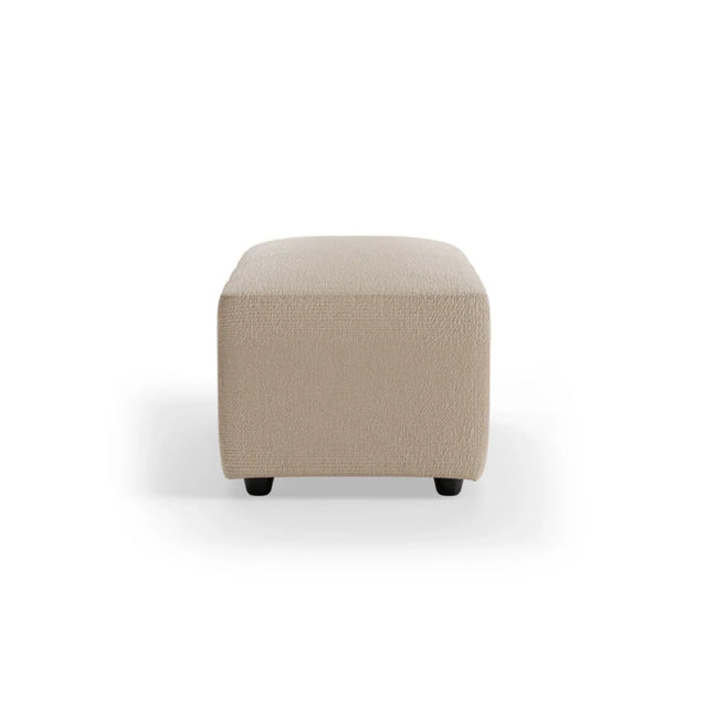 HKliving Jax Couch Modulsofa Hocker klein in Knotted Beige, Freisteller