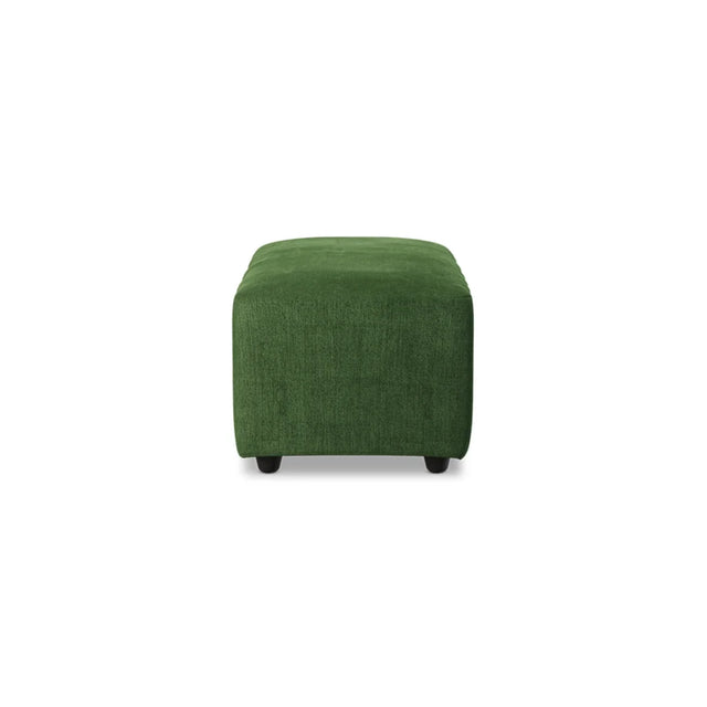 HKliving Jax Couch Modulsofa Hocker klein in Royal Velvet Green, Freisteller