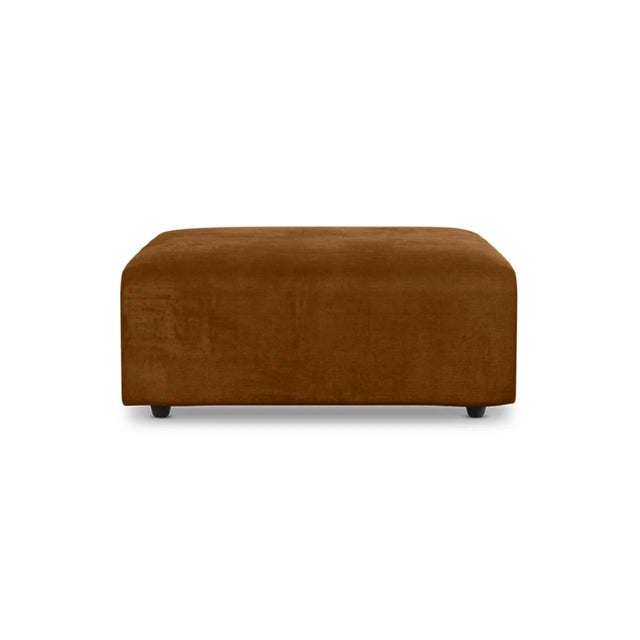 HKliving Jax Couch Modulsofa Hocker in Royal Velvet Caramel, Freisteller