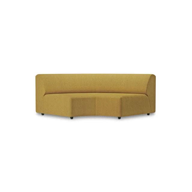 HKliving Jax Couch Modulsofa Rundung in Linen Burnt Ochre, Freisteller