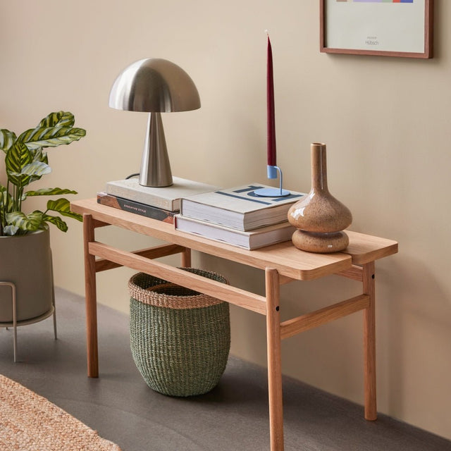 Mush Tischlampe Mini Nickel - Hübsch Interior - DesignWe.Love