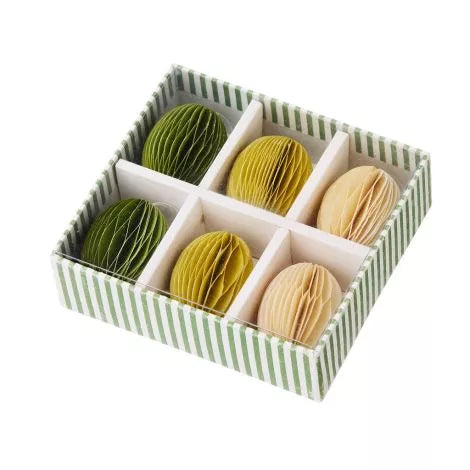 Ostereier Papier Swirl XS Ivy (6er-Set) - Bungalow DK