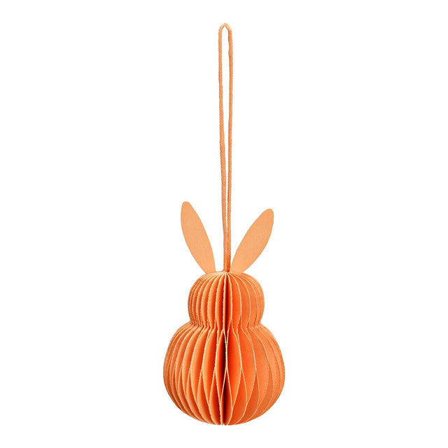Osterhase zum Hängen aus Papier Orange Honeycomb - DesignWe.Love