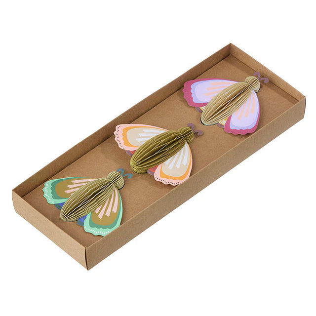 Papier-Anhänger Butterflies 3er Set - Bungalow DK