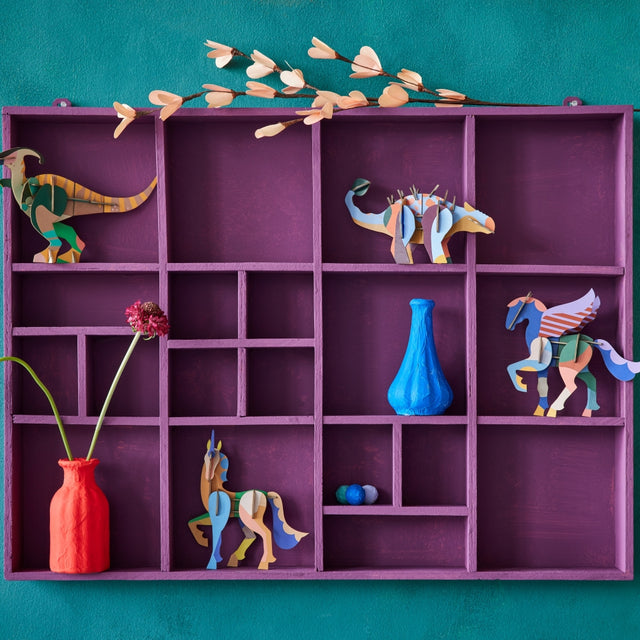 Parasaul Dino 3D-Pappmodell aus Recyclingkarton - Studio Roof