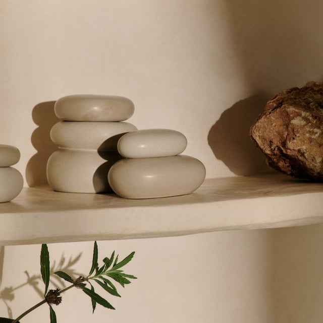 Pebble Box large Sand/Cream - ferm LIVING