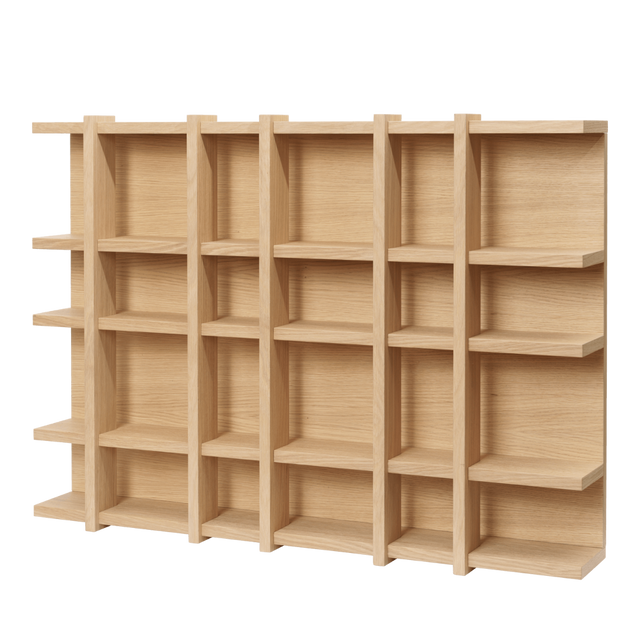 Wandregal Tilem - 6x4 - Natural Oak - ferm Living
