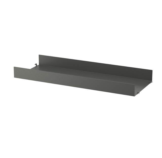 Regalboden aus Metall mit hohem Rand 78x30cm - Regalsystem - String Furniture