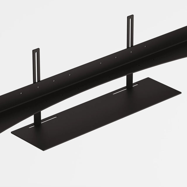 Regalbrett für TV-Ständer, Metall Schwarz - JALG