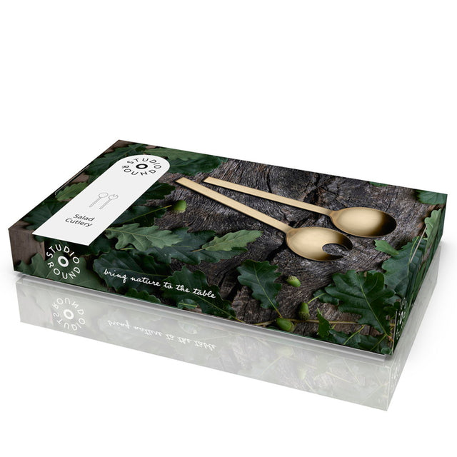 Salatbesteck Storm Messing - Studio Round North