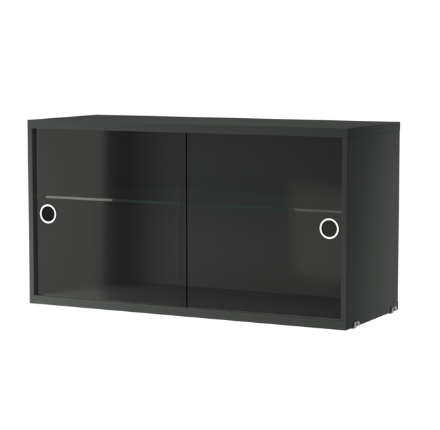 Schrank mit Glas-Schiebetüren 78x30cm - String Furniture