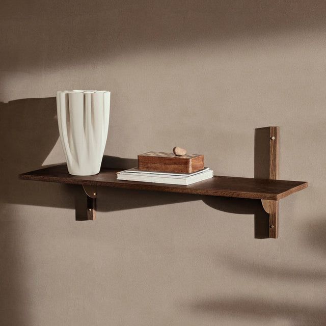 Sector Shelf Single Wide Schwarz/Messing - ferm Living