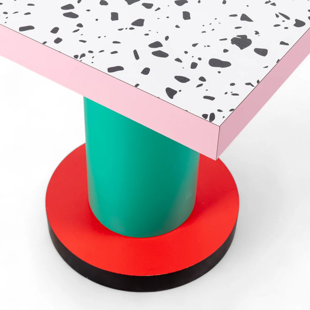 Seletti Superlounge Table Memphis Bistrotisch Terrazzo – Detailansicht – DesignWe.Love