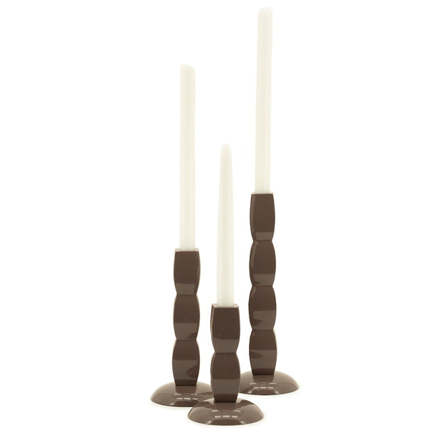 Set Kerzenhalter Prinz dark taupe - By-Boo