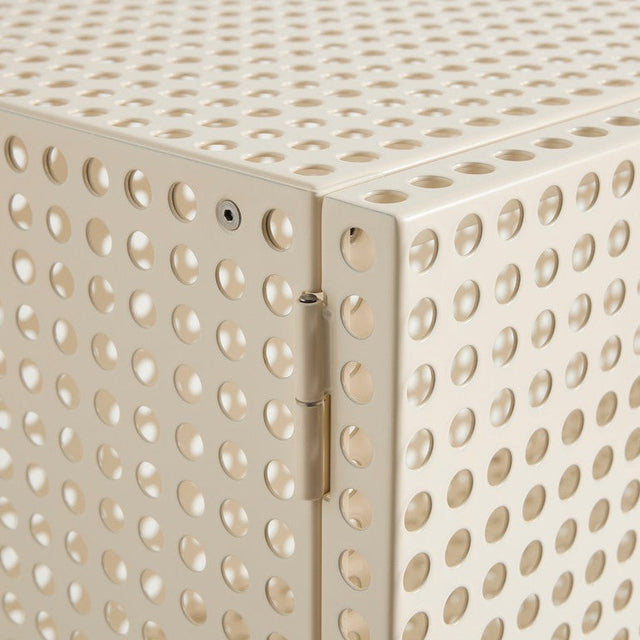 Sideboard Perforated Cabinet Floor Medium Eggshell - HAY