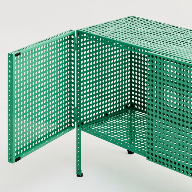 Sideboard Perforated Cabinet Floor Small Soft Jade - HAY
