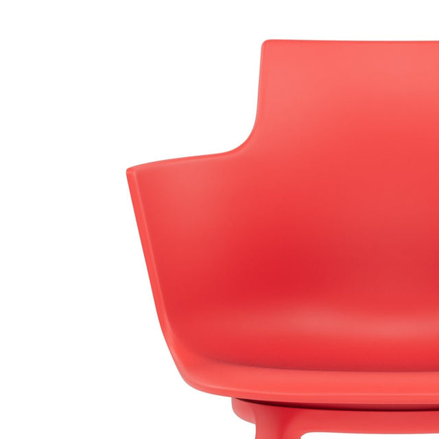 Varier Social Turn Esszimmerstuhl drehbar in Red – Ansicht 5