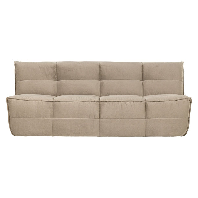 Sofa 3-Sitzer Cluster Samt beige - VT Wonen