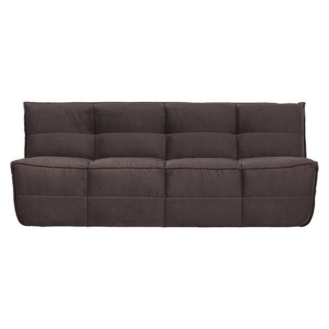 Sofa 3-Sitzer Cluster Samt Dark Chocolate - VT Wonen
