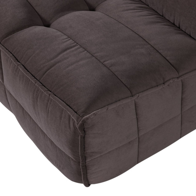 Sofa 3-Sitzer Cluster Samt Dark Chocolate - VT Wonen