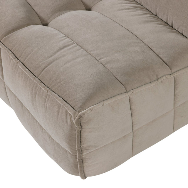 Sofa 3-Sitzer Cluster Samt Taupe - VT Wonen