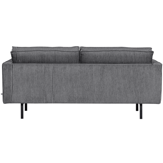 Sofa Rodeo 2,5 Sitzer gestreift schwarz/grau - Be Pure Home - DesignWe.Love