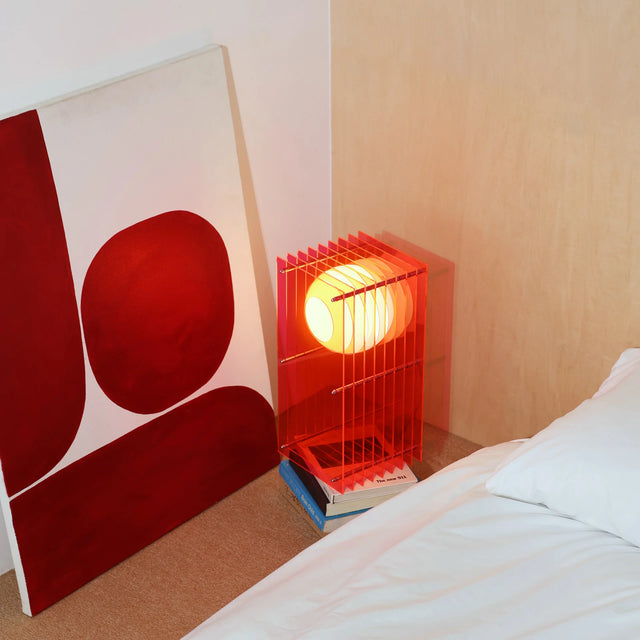 Stehleuchte Lớp Small Rectangle in Electric Pink - Bang