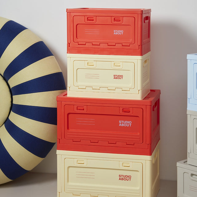 studioabout-aufbewahrungsbox-gross-rot-hellgelb-dekoriert