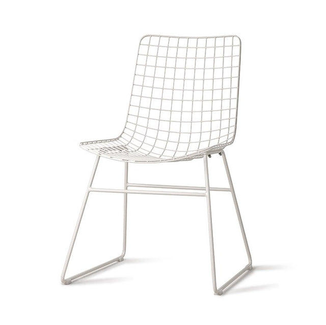 HKliving Wire Chair weiß – Esszimmerstuhl aus Metall
