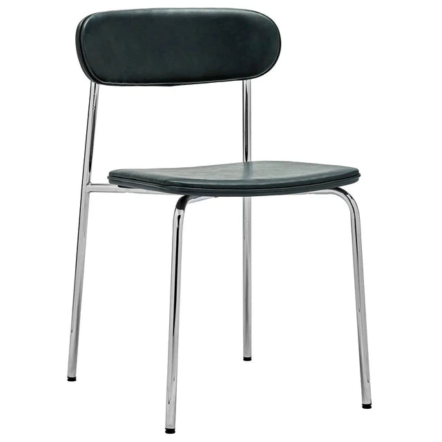 Stuhl Pova Chrom/Grün gepolstert 2er Set - House Doctor