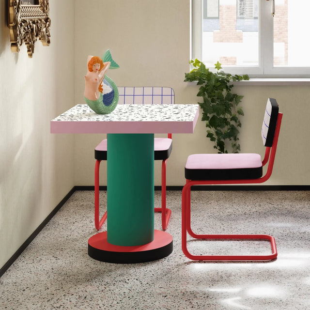 Seletti Superchair Memphis Stuhl Blue Grid – Detailansicht – DesignWe.Love