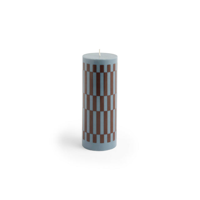 Stumpenkerze Column Candle Anthrazit Bordeaux Medium - HAY