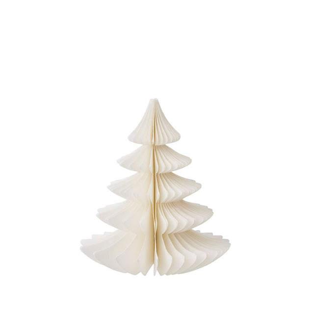 Tannenbaum aus Papier Honeycomb Tree 16cm Cream - Bungalow DK - DesignWe.Love